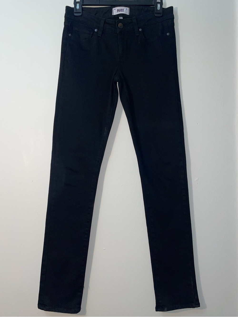 PAIGE Women’s Skyline Skinny Black Premium Denim Jeans